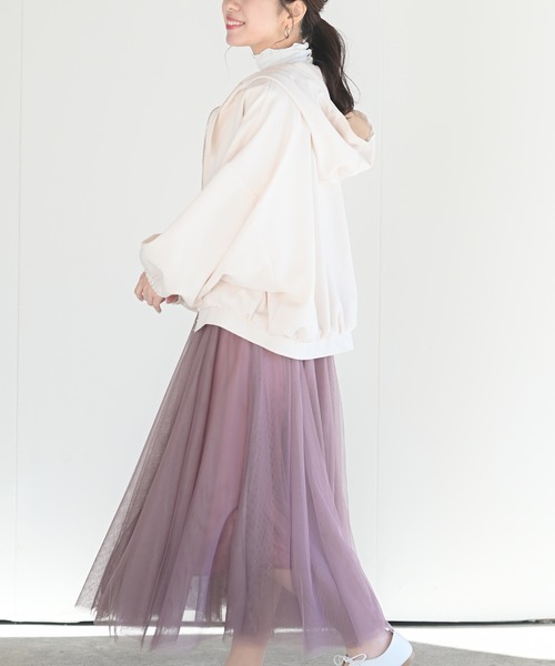 rps（アールピーエス）の「フード付きショートマウンテンパーカー（マウンテンパーカー・レディース・ブラック/アイボリー/ライトカーキ/グレイッシュベージュ・M）」の6枚目の写真