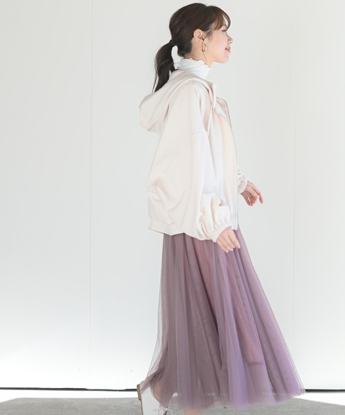 rps（アールピーエス）の「フード付きショートマウンテンパーカー（マウンテンパーカー・レディース・ブラック/アイボリー/ライトカーキ/グレイッシュベージュ・M）」の8枚目の写真