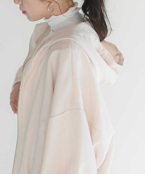 rps（アールピーエス）の「フード付きショートマウンテンパーカー（マウンテンパーカー・レディース・ブラック/アイボリー/ライトカーキ/グレイッシュベージュ・M）」の10枚目の写真