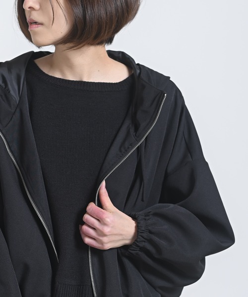 rps（アールピーエス）の「フード付きショートマウンテンパーカー（マウンテンパーカー・レディース・ブラック/アイボリー/ライトカーキ/グレイッシュベージュ・M）」の18枚目の写真