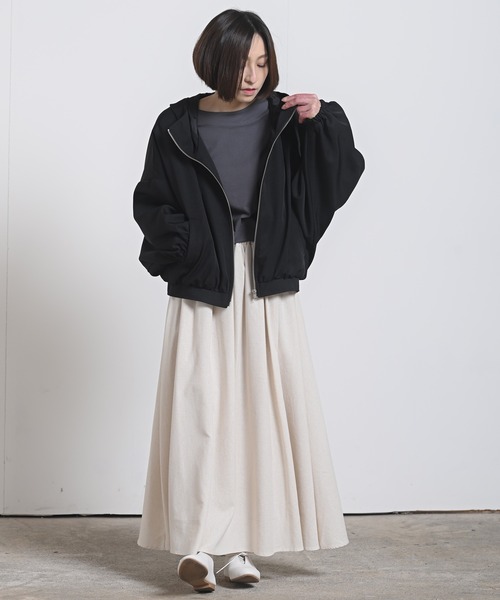 rps（アールピーエス）の「フード付きショートマウンテンパーカー（マウンテンパーカー・レディース・ブラック/アイボリー/ライトカーキ/グレイッシュベージュ・M）」の21枚目の写真