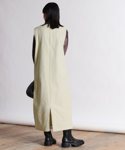 cepo（セポ）の「ジップベストワンピース ２ＷＡＹ（ワンピース・レディース・ベージュ/オレンジ/チャコール・M）」の8枚目の写真