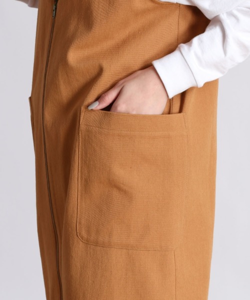 cepo（セポ）の「ジップベストワンピース ２ＷＡＹ（ワンピース・レディース・ベージュ/オレンジ/チャコール・M）」の13枚目の写真