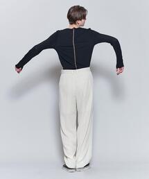 6 | ＜6(ROKU)＞COTTON SILK CREW NECK LONG SLEEVE TOP/カットソー(Tシャツ/カットソー)