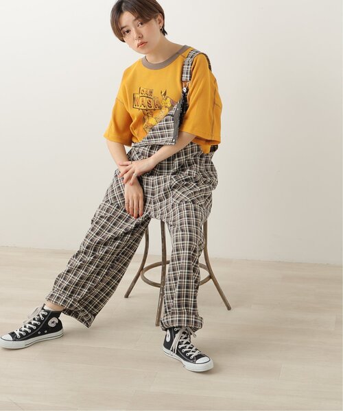 DOUBLE NAME（ダブルネーム）の「CAR WASHヒーローワッフルTEE（Tシャツ/カットソー・レディース・オフホワイト/スミクロ/グリーン/イエロー・FREE）」の10枚目の写真