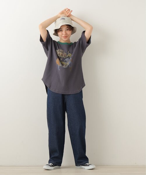 DOUBLE NAME（ダブルネーム）の「CAR WASHヒーローワッフルTEE（Tシャツ/カットソー・レディース・オフホワイト/スミクロ/グリーン/イエロー・FREE）」の20枚目の写真