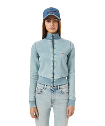 DIESEL | レディース スウェット ジップアップ トラックデニム ライトジャケット(スウェット)