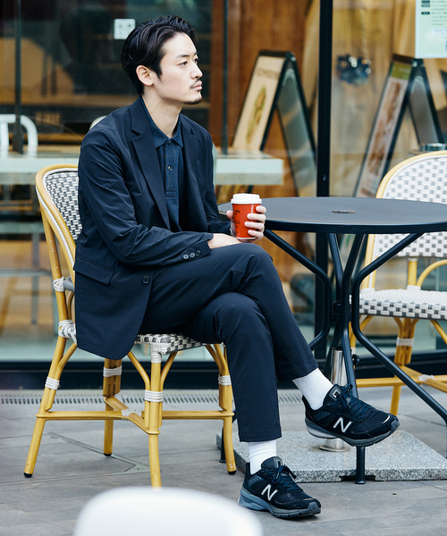 JOURNAL STANDARD(ジャーナルスタンダード)の「ナイロン 4WAY テーパード パンツ(スラックス・メンズ・ブラック/ネイビー・LARGE/SMALL/MEDIUM)」の4枚目の写真