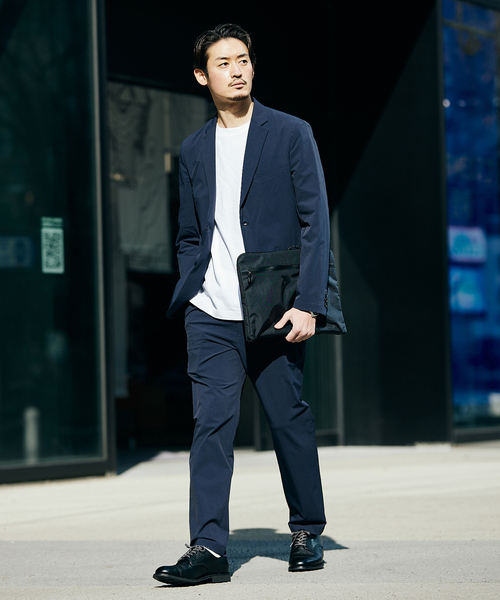 JOURNAL STANDARD(ジャーナルスタンダード)の「ナイロン 4WAY テーパード パンツ(スラックス・メンズ・ブラック/ネイビー・LARGE/SMALL/MEDIUM)」の9枚目の写真