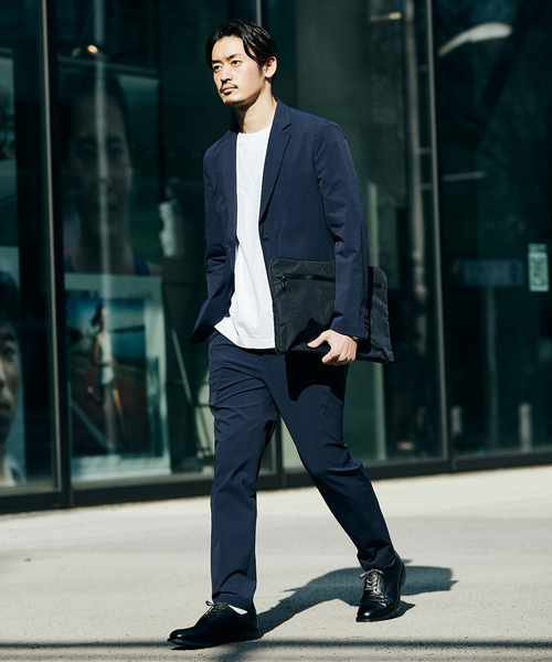 JOURNAL STANDARD(ジャーナルスタンダード)の「ナイロン 4WAY テーパード パンツ(スラックス・メンズ・ブラック/ネイビー・LARGE/SMALL/MEDIUM)」の10枚目の写真