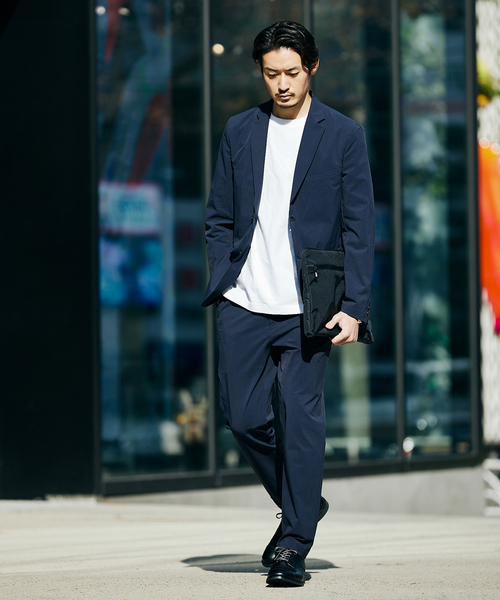 JOURNAL STANDARD(ジャーナルスタンダード)の「ナイロン 4WAY テーパード パンツ(スラックス・メンズ・ブラック/ネイビー・LARGE/SMALL/MEDIUM)」の11枚目の写真