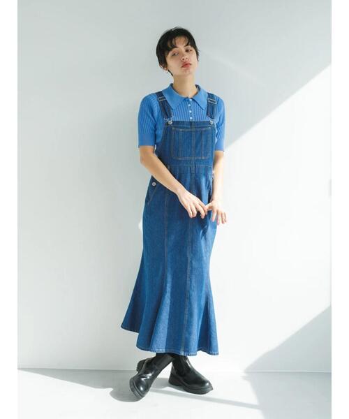 koe（コエ）の「マーメイドジャンスカ＊（つなぎ/オールインワン・レディース・インディゴブルー/ブルー・M）」の15枚目の写真