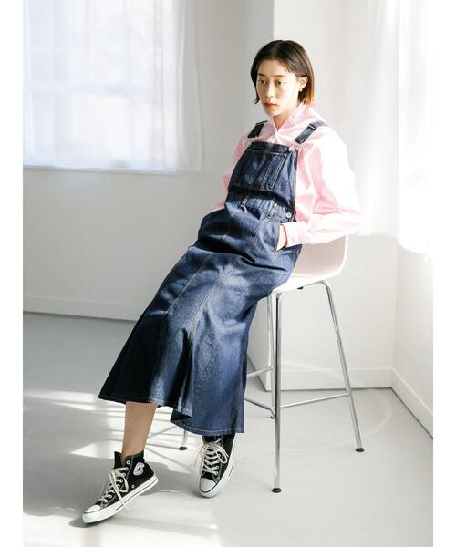 koe（コエ）の「マーメイドジャンスカ＊（つなぎ/オールインワン・レディース・インディゴブルー/ブルー・M）」の2枚目の写真