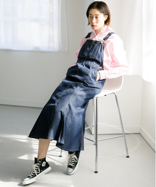 koe（コエ）の「マーメイドジャンスカ＊（つなぎ/オールインワン・レディース・インディゴブルー/ブルー・M）」の4枚目の写真