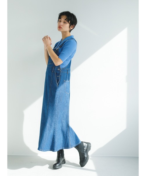 koe（コエ）の「マーメイドジャンスカ＊（つなぎ/オールインワン・レディース・インディゴブルー/ブルー・M）」の7枚目の写真