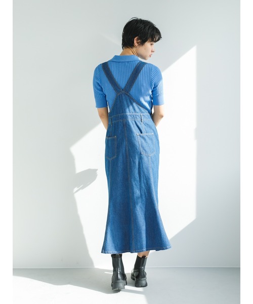 koe（コエ）の「マーメイドジャンスカ＊（つなぎ/オールインワン・レディース・インディゴブルー/ブルー・M）」の8枚目の写真