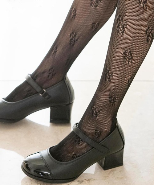 Catherine Cottage（キャサリンコテージ）の「日本製タイツ（タイツ/ストッキング・キッズ・ホワイト系1/ホワイト系2/ホワイト系3/ブラック系1/ブラック系2/ブラック系3/ブラック系4/ブラック系5/ホワイト系5・110/120/130/140）」の8枚目の写真