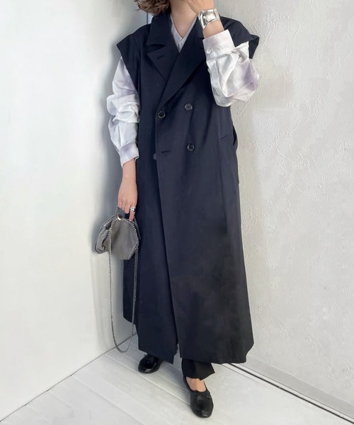 【pocoコラボ】トレンチロングジレ