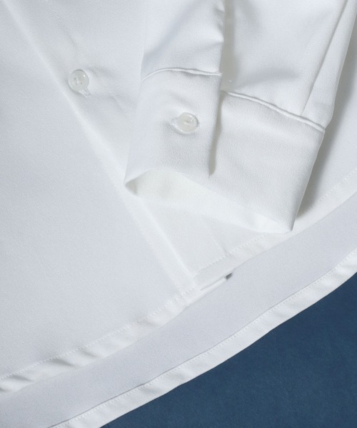 ANPAS(アンパス)の「Twill Fabric Big Silhouette Work Shirt/ツイル ビッグシルエット ワークシャツ(シャツ/ブラウス・メンズ・ホワイト/ブラック/グリーン/グレイッシュベージュ/ホワイト系その他/ブラック系その他/ベージュ系その他/グリーン系その他/ブルー系その他/グレイッシュブルー・M/L/XL)」の14枚目の写真