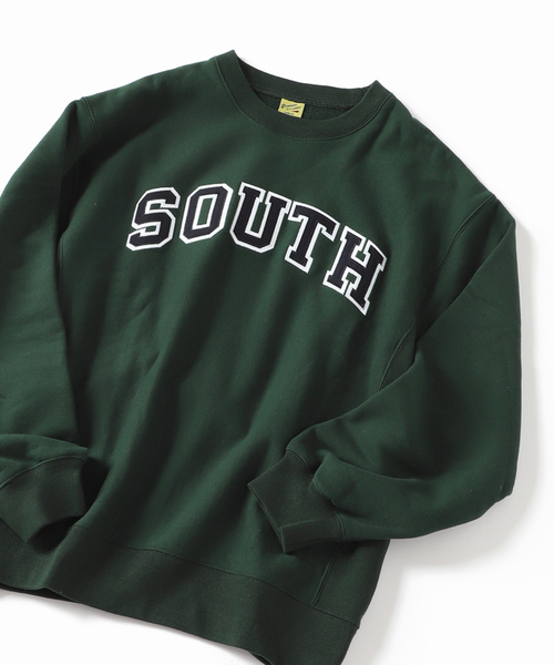 B.C STOCK（ベーセーストック）の「U.S.HEAVYCOTTONカレッジスウェット（スウェット・メンズ・ホワイト/ネイビー/グリーン・SMALL/MEDIUM/LARGE）」の3枚目の写真