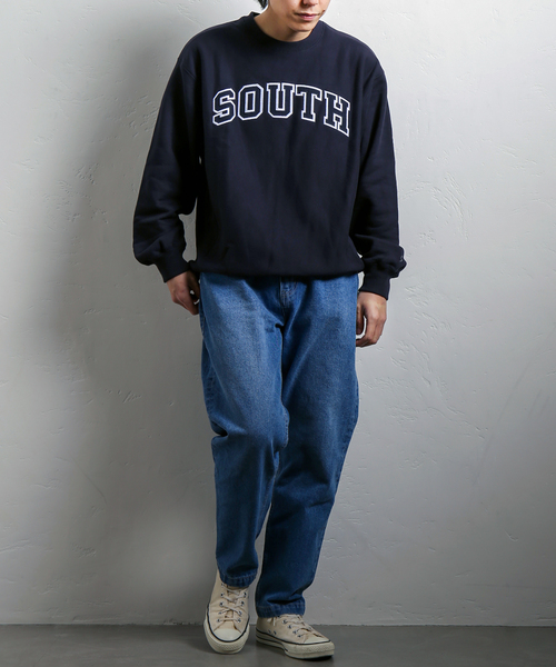 B.C STOCK（ベーセーストック）の「U.S.HEAVYCOTTONカレッジスウェット（スウェット・メンズ・ホワイト/ネイビー/グリーン・SMALL/MEDIUM/LARGE）」の19枚目の写真