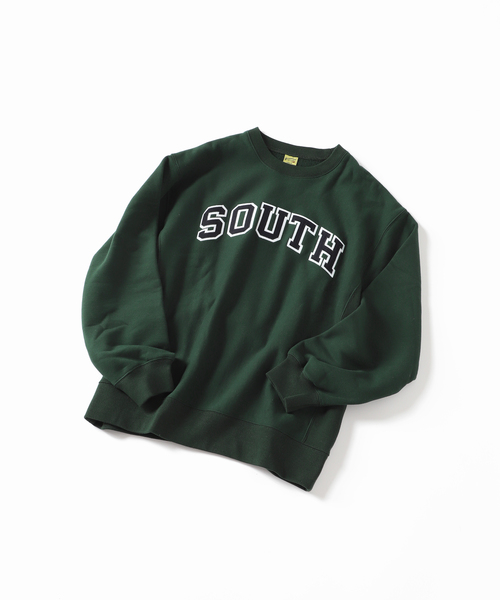 B.C STOCK（ベーセーストック）の「U.S.HEAVYCOTTONカレッジスウェット（スウェット・メンズ・ホワイト/ネイビー/グリーン・SMALL/MEDIUM/LARGE）」の4枚目の写真