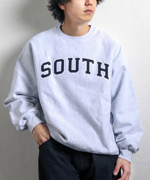 B.C STOCK（ベーセーストック）の「U.S.HEAVYCOTTONカレッジスウェット（スウェット・メンズ・ホワイト/ネイビー/グリーン・SMALL/MEDIUM/LARGE）」の6枚目の写真