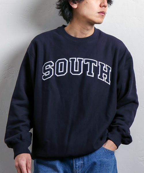 B.C STOCK（ベーセーストック）の「U.S.HEAVYCOTTONカレッジスウェット（スウェット・メンズ・ホワイト/ネイビー/グリーン・SMALL/MEDIUM/LARGE）」の8枚目の写真