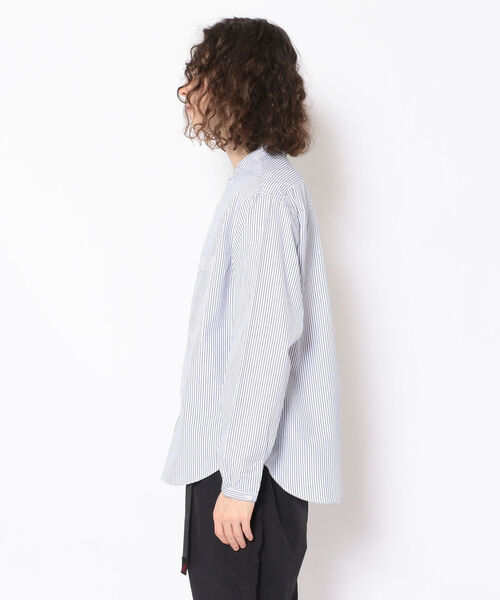 KATO`(カトー)の「KATO`/カトー ストライプスタンドカラーシャツ BS2212742(シャツ/ブラウス・メンズ・ホワイト/ネイビー・X-LARGE/MEDIUM/LARGE)」の11枚目の写真