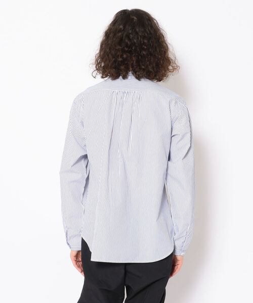 KATO`(カトー)の「KATO`/カトー ストライプスタンドカラーシャツ BS2212742(シャツ/ブラウス・メンズ・ホワイト/ネイビー・X-LARGE/MEDIUM/LARGE)」の10枚目の写真