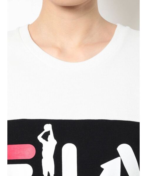 FILA（フィラ）の「GYDA×FILA BASKETBALL BIG Tシャツ（Tシャツ/カットソー・レディース・ブラック/ネイビー/オフホワイト・FREE）」の9枚目の写真