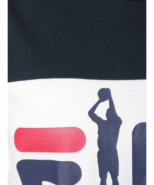 FILA（フィラ）の「GYDA×FILA BASKETBALL BIG Tシャツ（Tシャツ/カットソー・レディース・ブラック/ネイビー/オフホワイト・FREE）」の10枚目の写真
