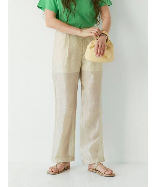 Ungrid（アングリッド）の「ウエストステッチシアータックパンツ（その他パンツ・レディース・ピンク/ベージュ/キャメル・FREE）」の2枚目の写真