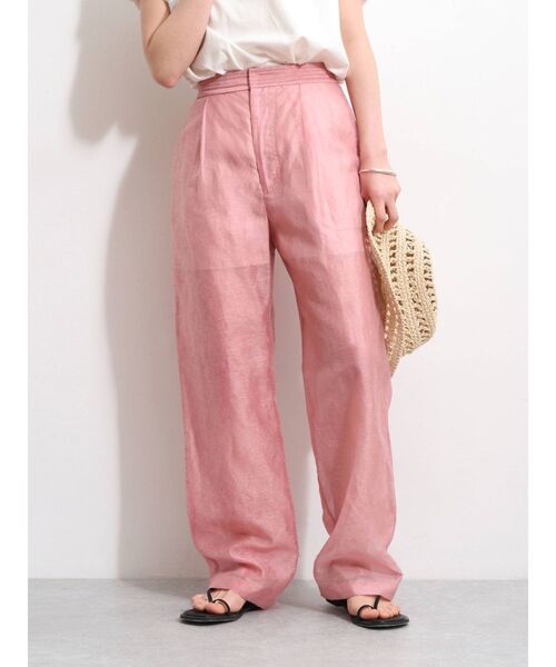 Ungrid（アングリッド）の「ウエストステッチシアータックパンツ（その他パンツ・レディース・ピンク/ベージュ/キャメル・FREE）」の3枚目の写真