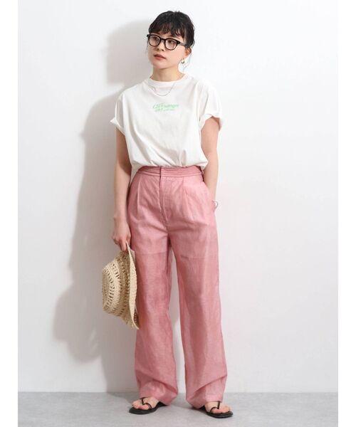 Ungrid（アングリッド）の「ウエストステッチシアータックパンツ（その他パンツ・レディース・ピンク/ベージュ/キャメル・FREE）」の12枚目の写真