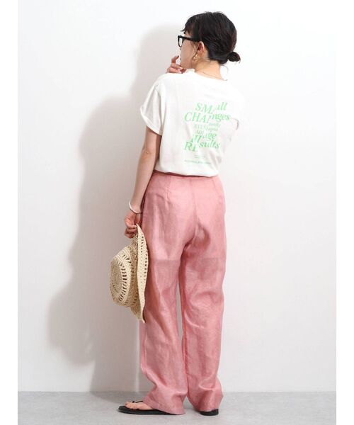 Ungrid（アングリッド）の「ウエストステッチシアータックパンツ（その他パンツ・レディース・ピンク/ベージュ/キャメル・FREE）」の15枚目の写真