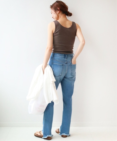 JOURNAL STANDARD relume（ジャーナルスタンダード　レリューム）の「《追加》オーガニックコットンマルドウテレコタンクトップ（タンクトップ・レディース・ホワイト/ブラック/ベージュ/ブラウン/カーキ・FREE）」の17枚目の写真