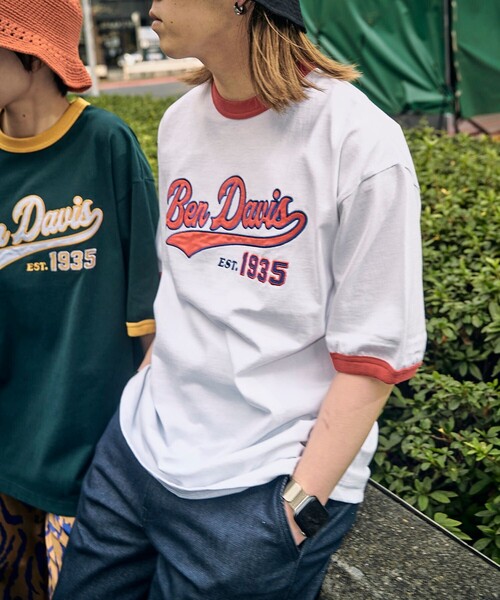 BEN DAVIS（ベンデイビス）の「【BEN DAVIS/ベンデイヴィス】 別注スタジアムロゴリンガーTee/ロゴリンガーTシャツ/ユニセックス（Tシャツ/カットソー・レディース・グリーン/ホワイト/ブルー/ブラック/レッド・SMALL/MEDIUM/LARGE/X-LARGE）」の13枚目の写真