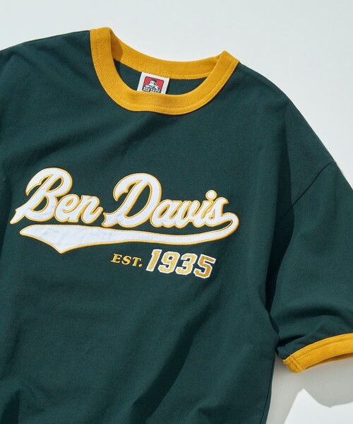 BEN DAVIS（ベンデイビス）の「【BEN DAVIS/ベンデイヴィス】 別注スタジアムロゴリンガーTee/ロゴリンガーTシャツ/ユニセックス（Tシャツ/カットソー・レディース・グリーン/ホワイト/ブルー/ブラック/レッド・SMALL/MEDIUM/LARGE/X-LARGE）」の14枚目の写真