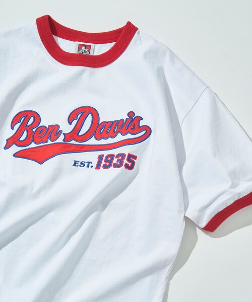 BEN DAVIS（ベンデイビス）の「【BEN DAVIS/ベンデイヴィス】 別注スタジアムロゴリンガーTee/ロゴリンガーTシャツ/ユニセックス（Tシャツ/カットソー・レディース・グリーン/ホワイト/ブルー/ブラック/レッド・SMALL/MEDIUM/LARGE/X-LARGE）」の16枚目の写真