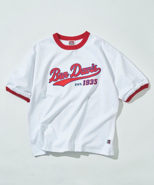 BEN DAVIS（ベンデイビス）の「【BEN DAVIS/ベンデイヴィス】 別注スタジアムロゴリンガーTee/ロゴリンガーTシャツ/ユニセックス（Tシャツ/カットソー・レディース・グリーン/ホワイト/ブルー/ブラック/レッド・SMALL/MEDIUM/LARGE/X-LARGE）」の17枚目の写真
