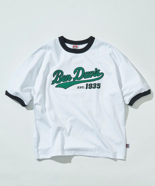 BEN DAVIS（ベンデイビス）の「【BEN DAVIS/ベンデイヴィス】 別注スタジアムロゴリンガーTee/ロゴリンガーTシャツ/ユニセックス（Tシャツ/カットソー・レディース・グリーン/ホワイト/ブルー/ブラック/レッド・SMALL/MEDIUM/LARGE/X-LARGE）」の21枚目の写真