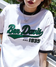 【BEN DAVIS/ベンデイヴィス】 別注スタジアムロゴリンガーTee/ロゴリンガーTシャツ/ユニセックス