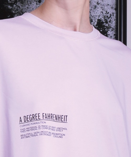 A DEGREE FAHRENHEIT（エーディグリーファーレンハイ）の「【ユニセックス商品】MINTオ-バーサイズ5分袖T（Tシャツ/カットソー・メンズ・ホワイト/ネイビー/ラベンダー・MEDIUM/LARGE/FREE）」の21枚目の写真