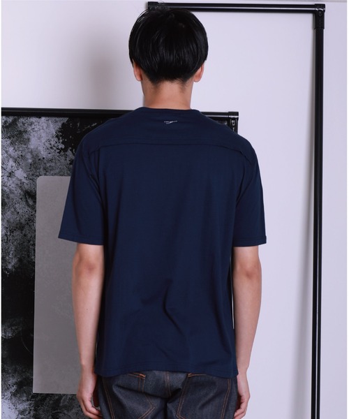 A DEGREE FAHRENHEIT（エーディグリーファーレンハイ）の「【ユニセックス商品】MINTオ-バーサイズ5分袖T（Tシャツ/カットソー・メンズ・ホワイト/ネイビー/ラベンダー・MEDIUM/LARGE/FREE）」の9枚目の写真