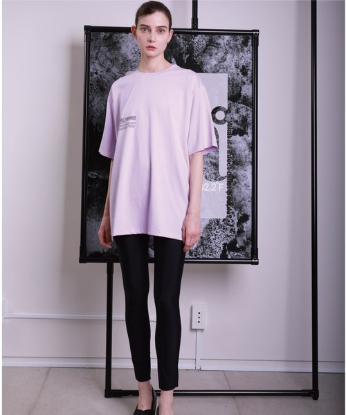 A DEGREE FAHRENHEIT（エーディグリーファーレンハイ）の「【ユニセックス商品】MINTオ-バーサイズ5分袖T（Tシャツ/カットソー・メンズ・ホワイト/ネイビー/ラベンダー・MEDIUM/LARGE/FREE）」の18枚目の写真