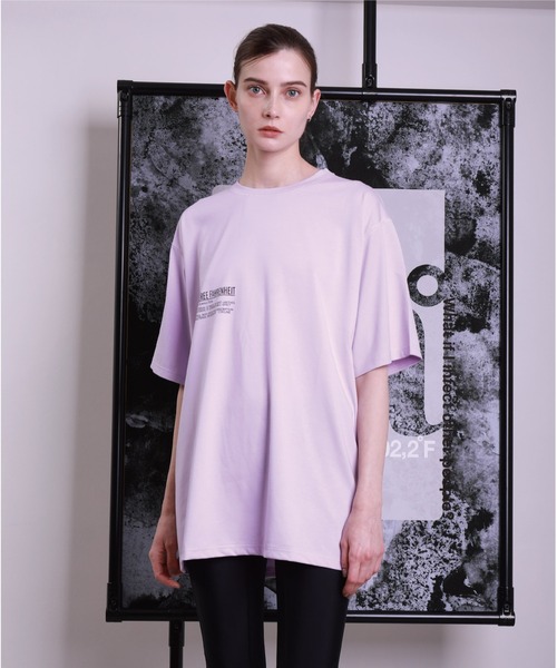 A DEGREE FAHRENHEIT（エーディグリーファーレンハイ）の「【ユニセックス商品】MINTオ-バーサイズ5分袖T（Tシャツ/カットソー・メンズ・ホワイト/ネイビー/ラベンダー・MEDIUM/LARGE/FREE）」の15枚目の写真