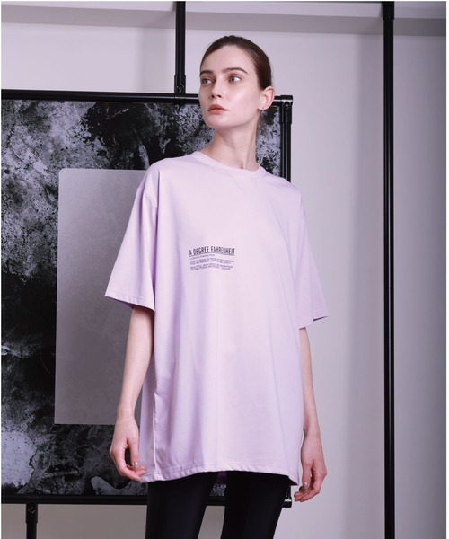 A DEGREE FAHRENHEIT（エーディグリーファーレンハイ）の「【ユニセックス商品】MINTオ-バーサイズ5分袖T（Tシャツ/カットソー・メンズ・ホワイト/ネイビー/ラベンダー・MEDIUM/LARGE/FREE）」の16枚目の写真