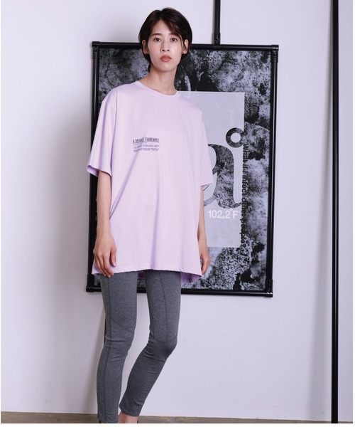 A DEGREE FAHRENHEIT（エーディグリーファーレンハイ）の「【ユニセックス商品】MINTオ-バーサイズ5分袖T（Tシャツ/カットソー・メンズ・ホワイト/ネイビー/ラベンダー・MEDIUM/LARGE/FREE）」の19枚目の写真