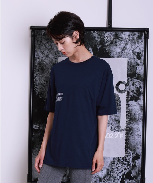 A DEGREE FAHRENHEIT（エーディグリーファーレンハイ）の「【ユニセックス商品】MINTオ-バーサイズ5分袖T（Tシャツ/カットソー・メンズ・ホワイト/ネイビー/ラベンダー・MEDIUM/LARGE/FREE）」の22枚目の写真